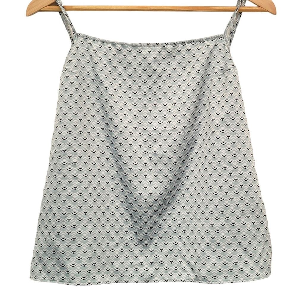 Victoria's Secret Camisole Large Mint Green Satin Art Deco Adjustable Straps